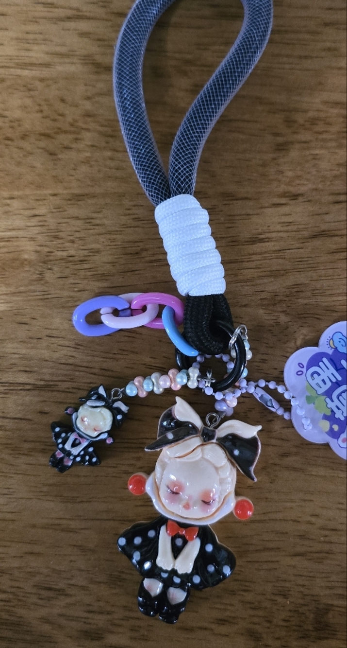Pastel Purple Kawaii Charm Keychain
